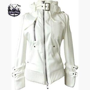 Y2K Punk Zipper Hoodie Sweatshirt Women's Streetwear Harajuku Emo Top